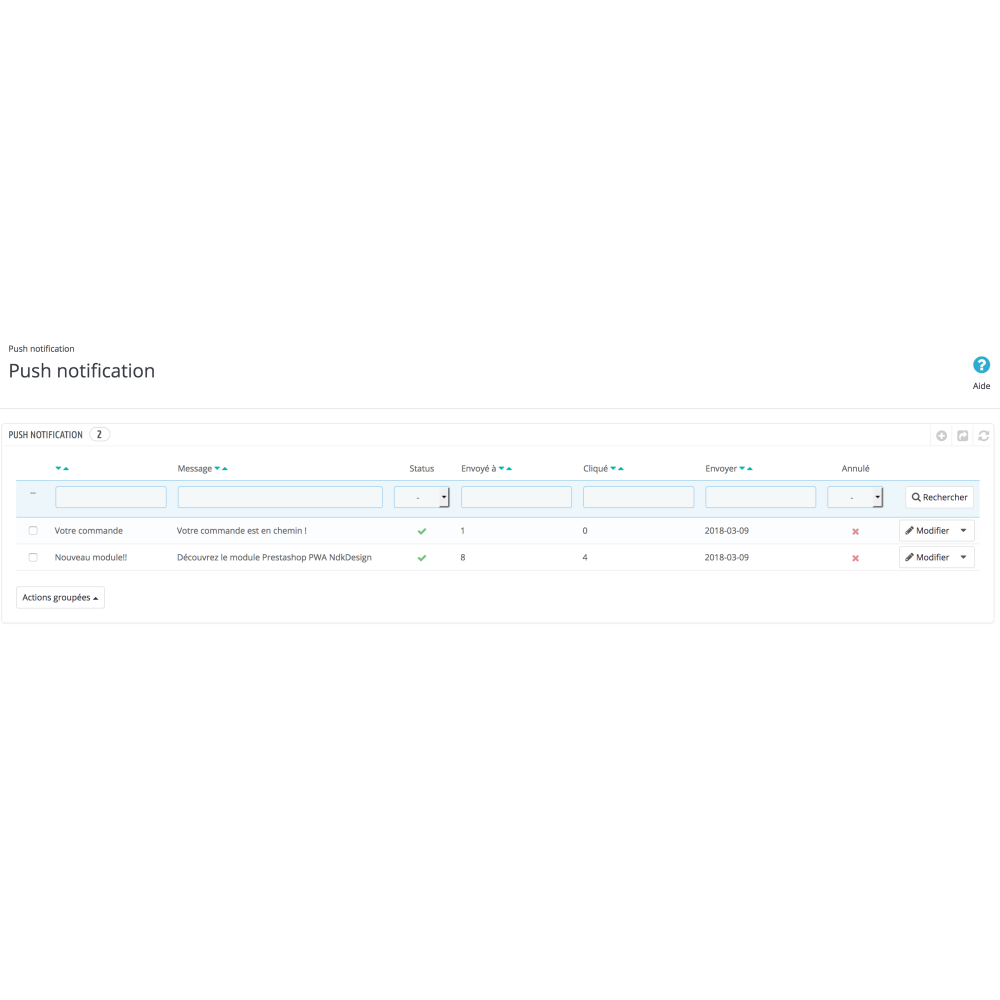 Module Prestashop PWA